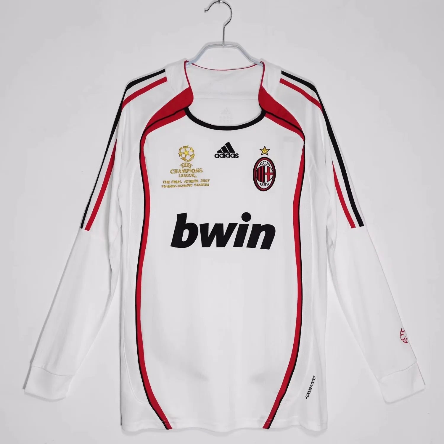 AC Milan 07 08 Long Sleeves Away Jersey