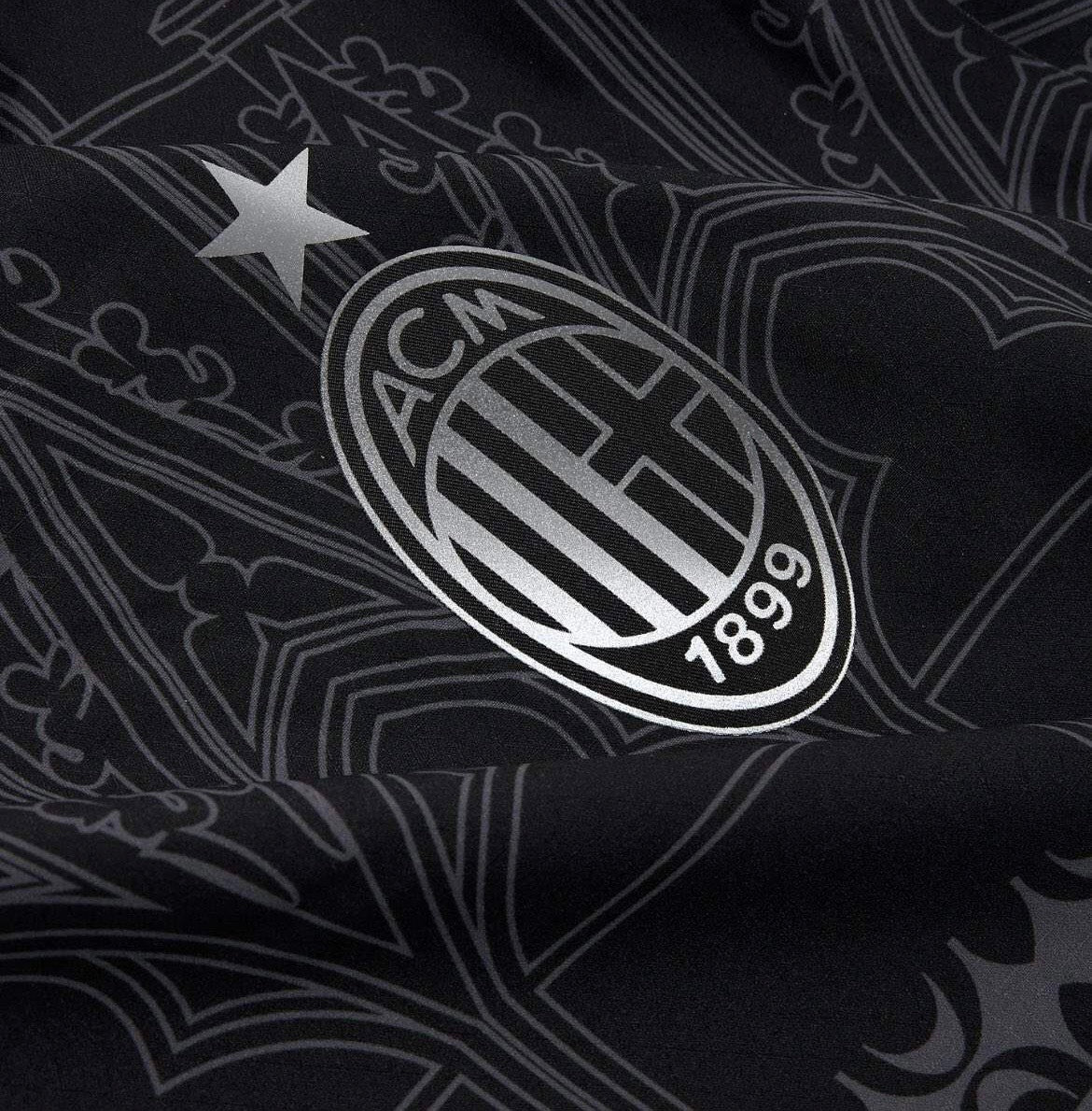 AC MILAN X PLEASURES 23/24 Fourth Jersey - Dark Version