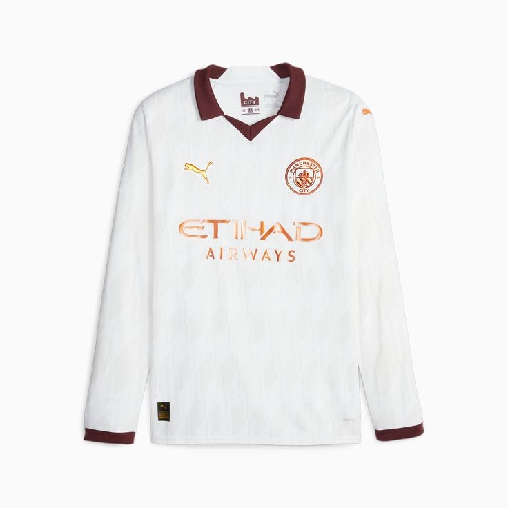 Manchester City 23 24 Long Sleeves Away Jersey