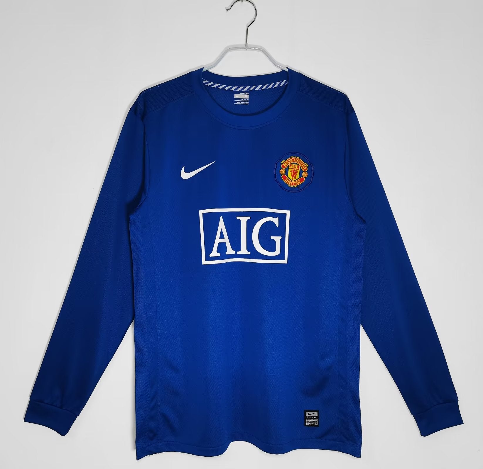 Aig Man United New Blue Kit Manchester United Long Sleeves 08/09