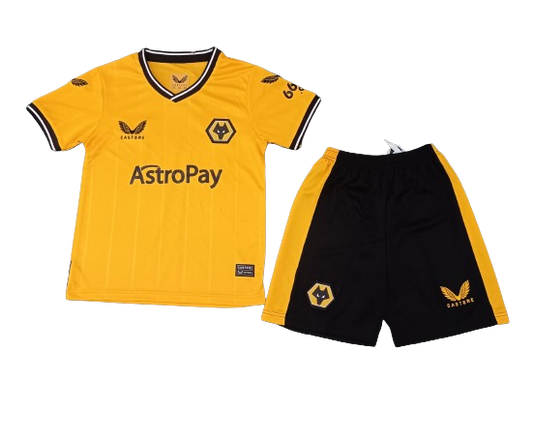 Wolverhampton Wanderers FC 23/24 Youth Home Full Kit