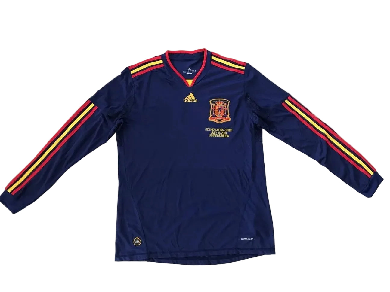 Spain 2010 Long Sleeves Away Jersey