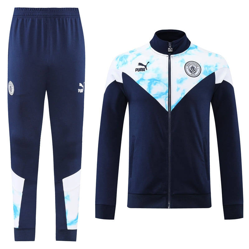 Manchester City 22/23 Full-Zip TrackSuit - Navy Blue