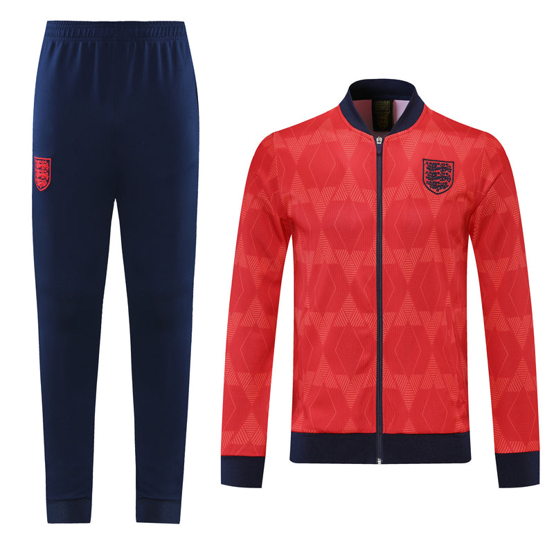 England 21/22 Full-Zip Tracksuit - Red