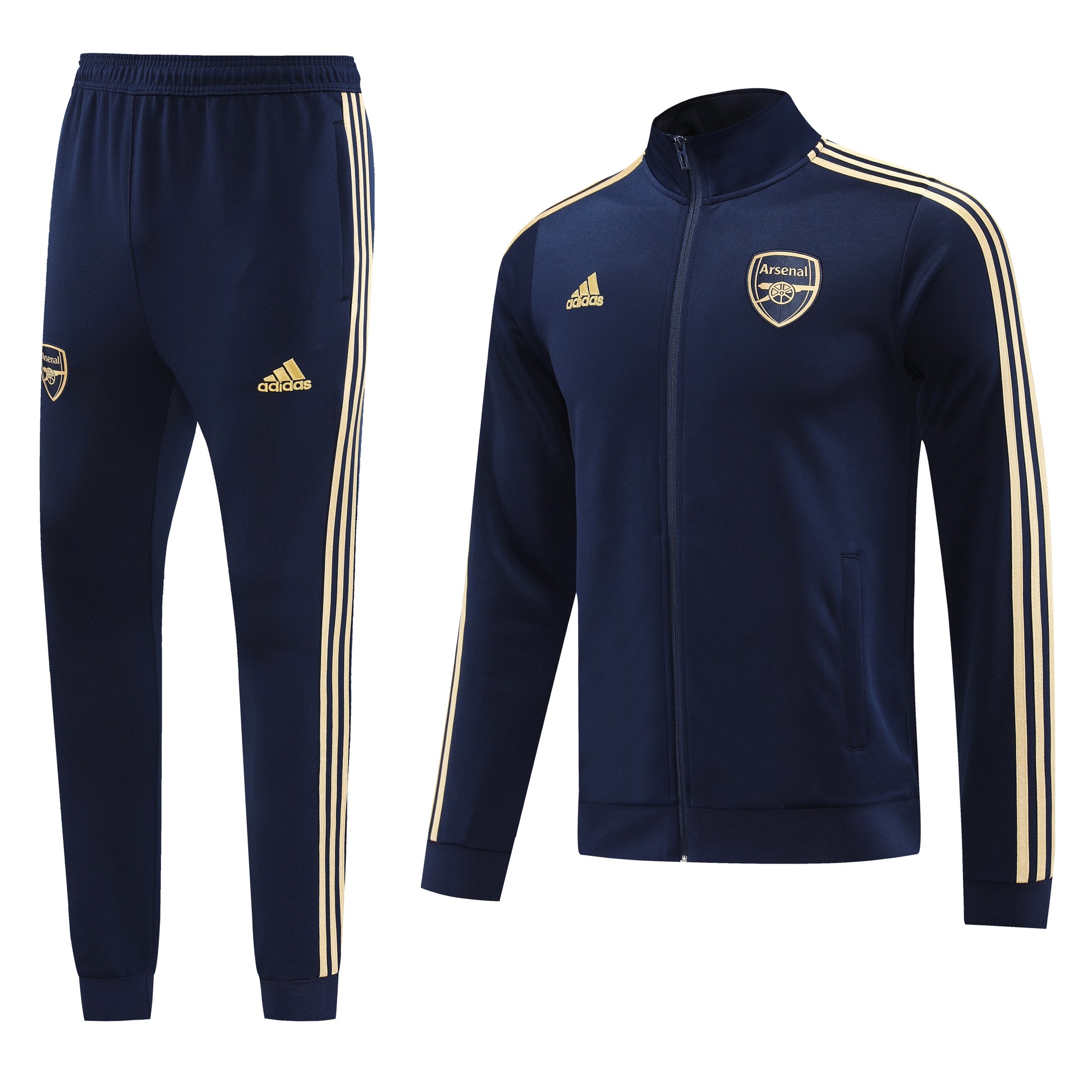 Arsenal 23/24 Full-Zip TrackSuit Black with Gold