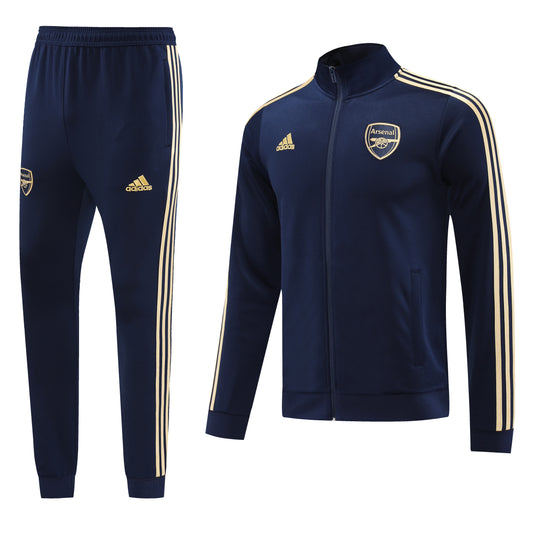 Arsenal 23/24 Full-Zip TrackSuit - Black with Gold