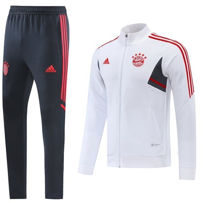 Bayern Munich 22/23 Full-Zip TrackSuit -White