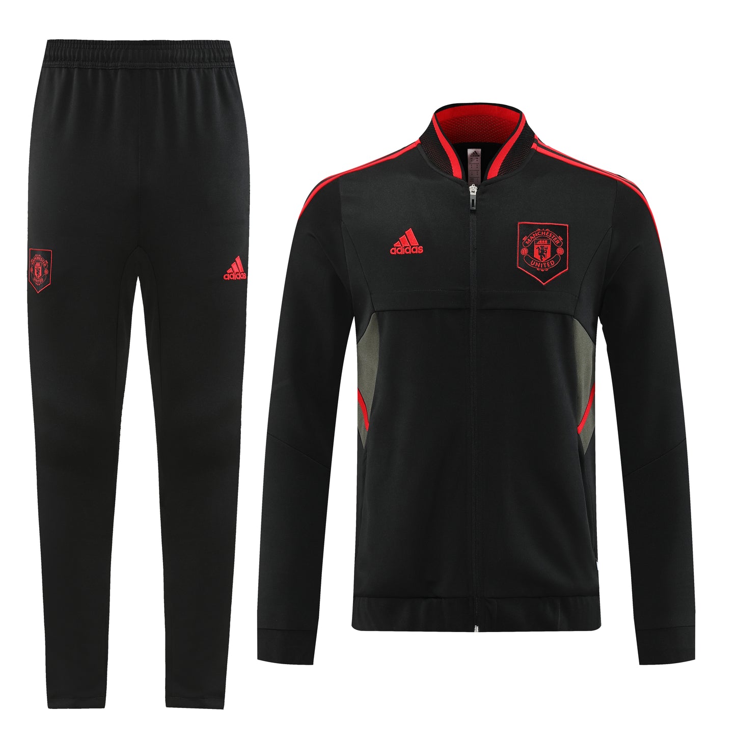 Manchester United 22/23 Full-Zip TrackSuit - Black and Red
