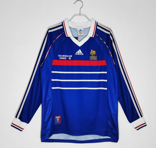 France 1998 Long Sleeves Home Jersey