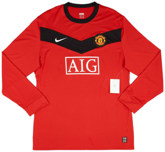 Manchester United Long Sleeves 09/10 Home Jersey