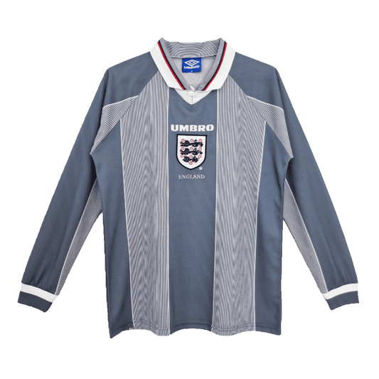England 1996 Long Sleeves Away  Jersey