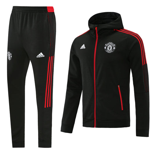 Manchester united 21/22 Hooded Full-Zip Hooded Tracksuit