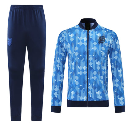 England 21/22 Full-Zip Tracksuit - Blue