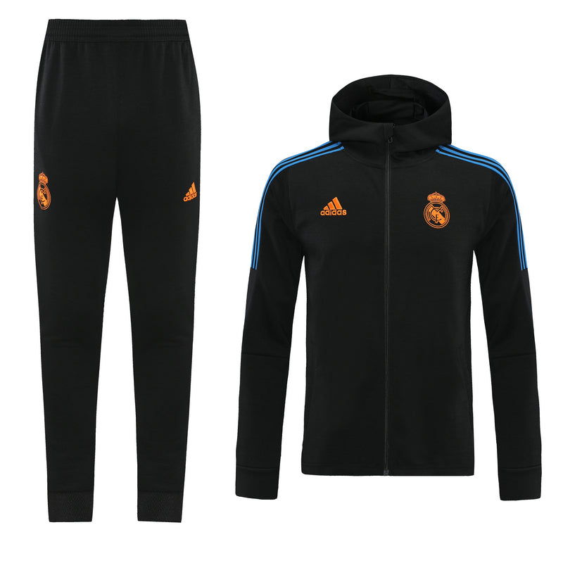 Real Madrid 21/22 Full-Zip TrackSuit - Navy Blue