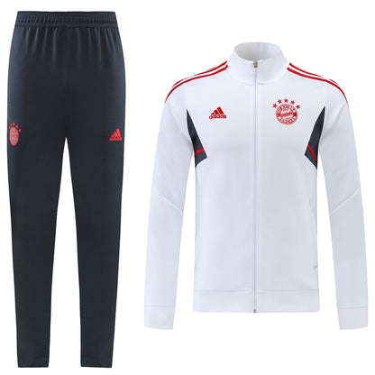 Bayern Munich 22/23 Full-Zip TrackSuit -White