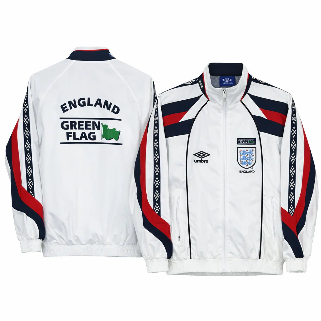 England 1998 Retro Windbreaker - “White”