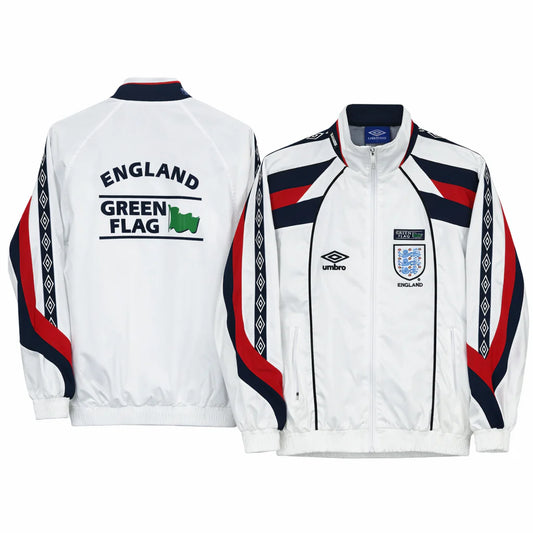 England 1998 Retro Windbreaker - “White”
