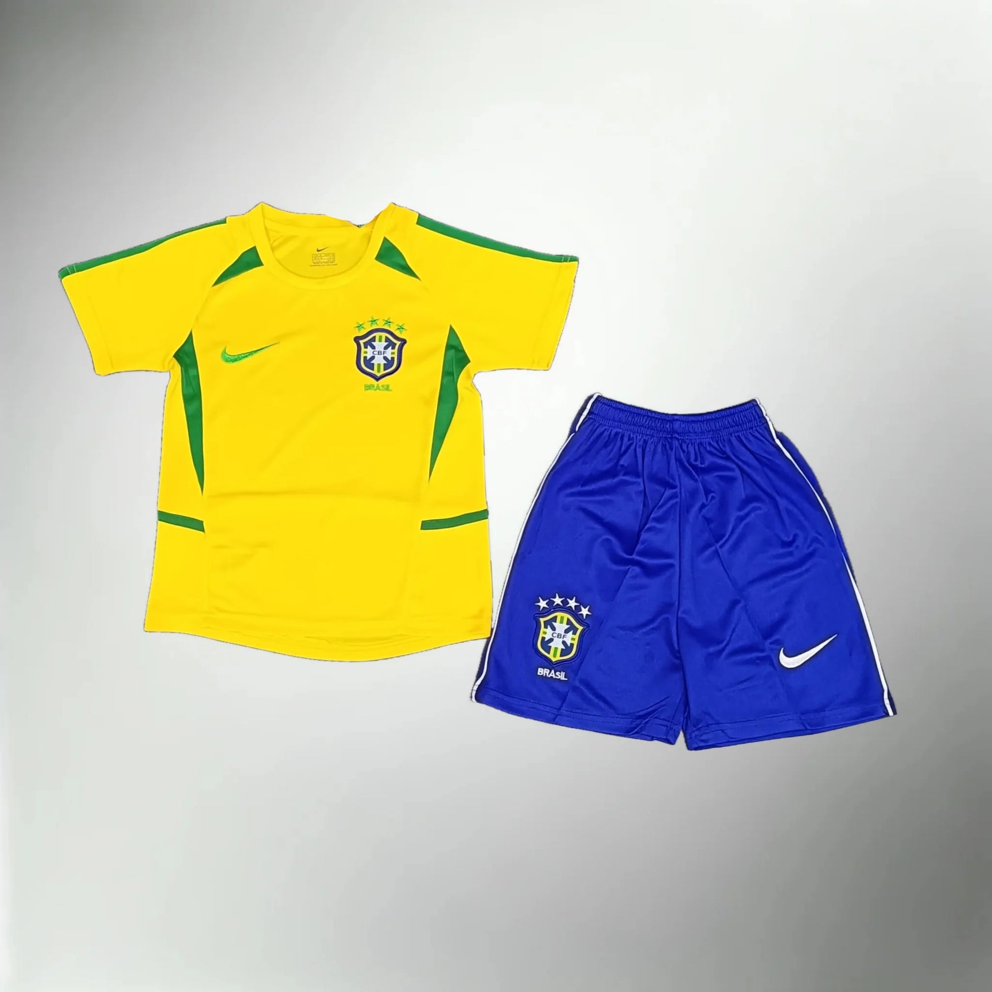 Brazil 2002 Youth Home Full Kit Champion Gearz