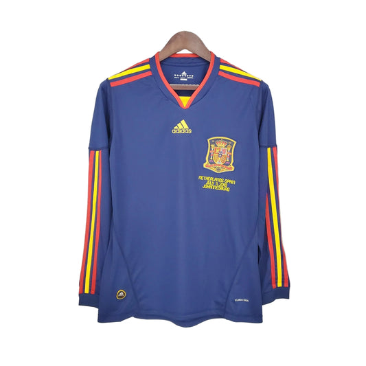Spain 2010 Long Sleeves Away Jersey