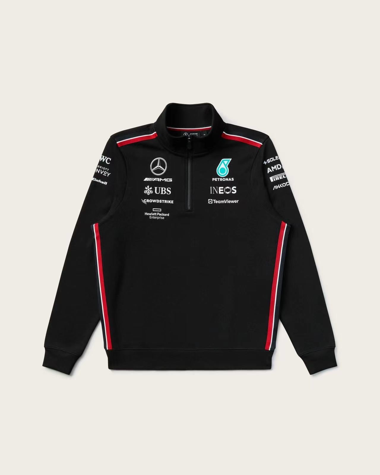 2023 Mercedes F1 Team Half Zip Sweatshirt