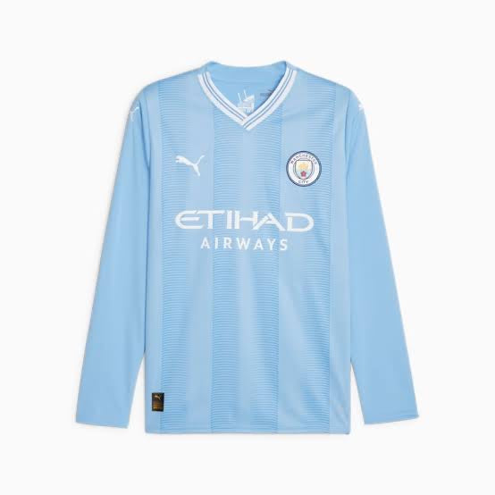 Manchester City 23/24 Long Sleeves Home Jersey