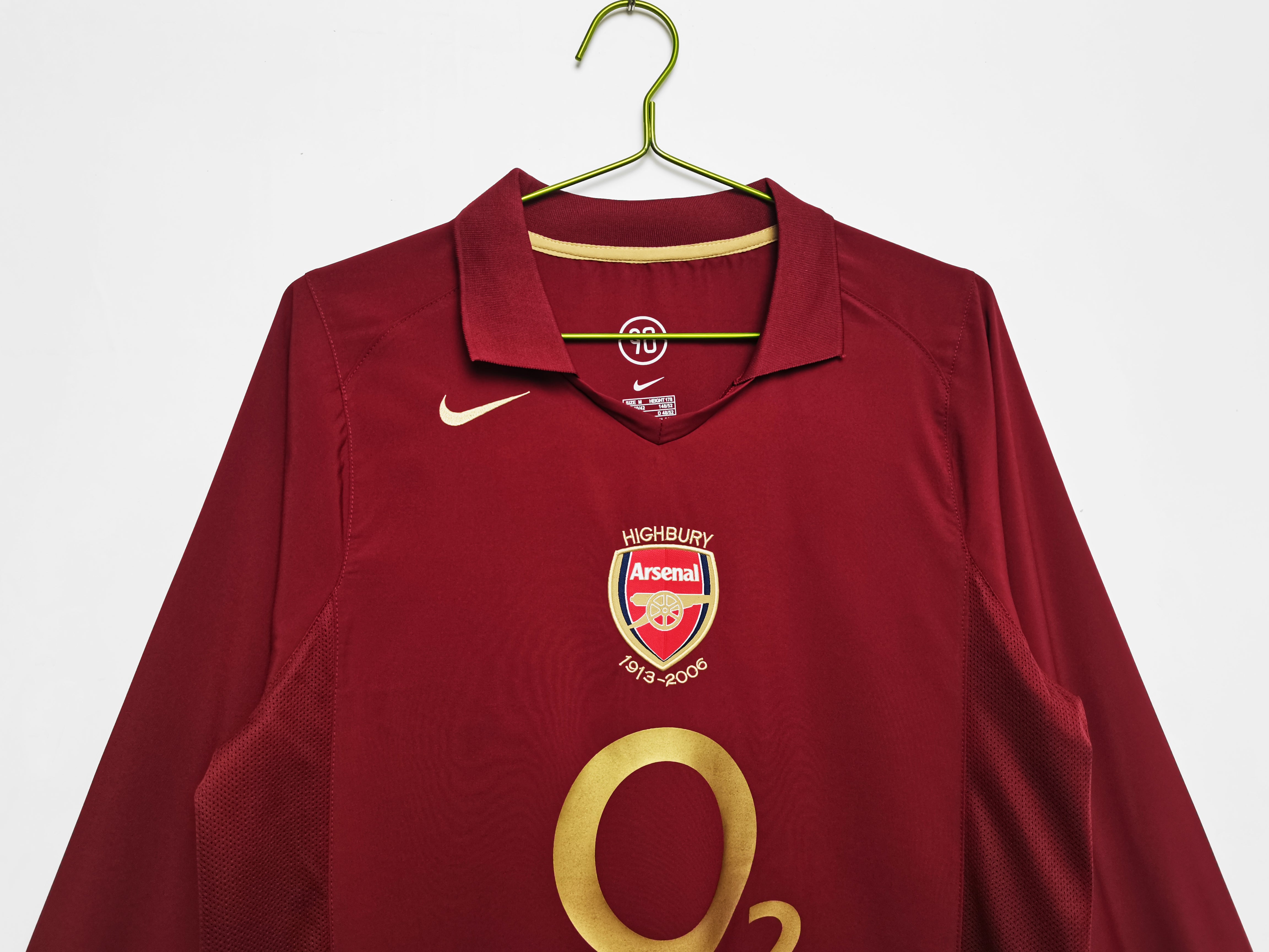 Arsenal 05 06 Long Sleeves Home Jersey