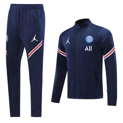 Paris Saint German 20/21 Full-Zip Tracksuit - Navy Blue