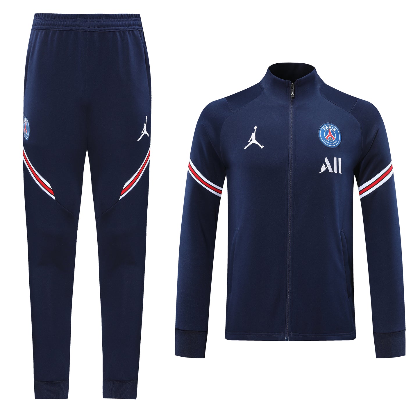 Paris Saint German 20/21 Full-Zip Tracksuit - Navy Blue