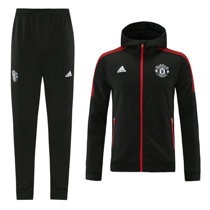 Manchester united 21/22 Hooded Full-Zip Hooded Tracksuit