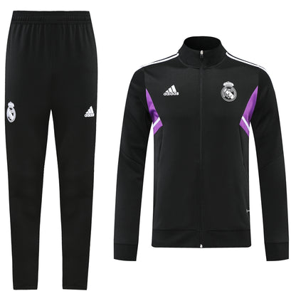 Real Madrid 22/23 Full-Zip TrackSuit - Black