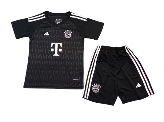 Bayern Munich 23/24 Youth Goalkeeper Full Kit .Black
