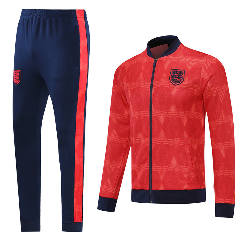 England 21/22 Full-Zip Tracksuit - Red