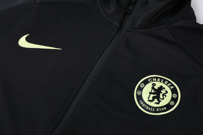 Chelsea 21/22 Half-Zip Tracksuit - Black