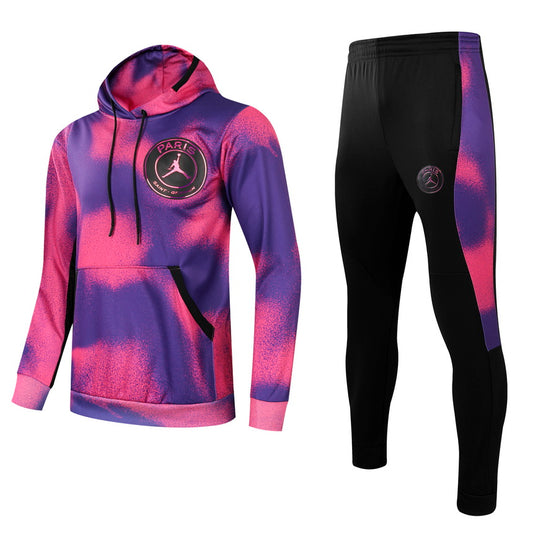 PSG 21/22 Hooded Youth TrackSuit - Purple/Pink