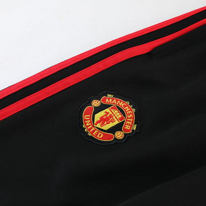 Manchester United 23/24 Full-Zip Tracksuit - Black