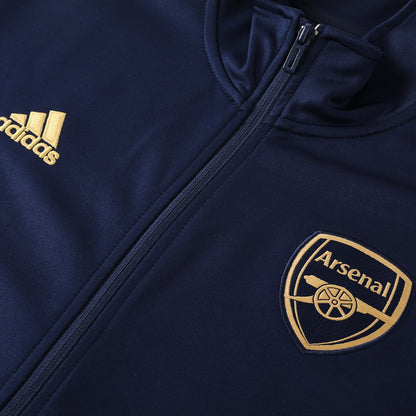 Arsenal 23/24 Full-Zip TrackSuit - Black with Gold