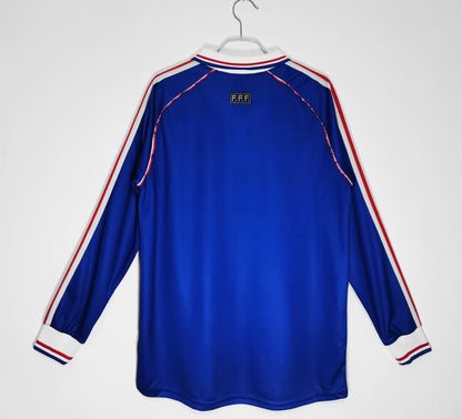 France 1998 Long Sleeves Home Jersey