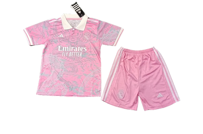 Real Madrid 23 24 Youth Pink Dragon Full Kit Champion Gearz