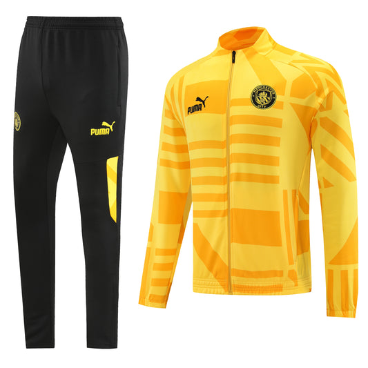 Manchester City 22/23 Full-Zip TrackSuit - Yellow