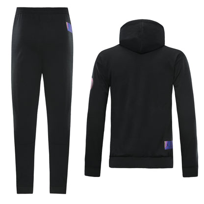 Paris Saint German 21/22 Full-Zip Hooded Tracksuit - Black