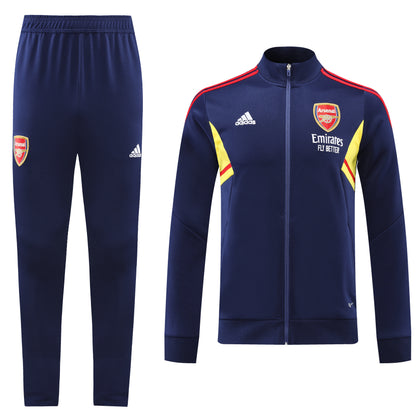 Arsenal 22/23 Full-Zip Tracksuit - Navy Blue / Yellow