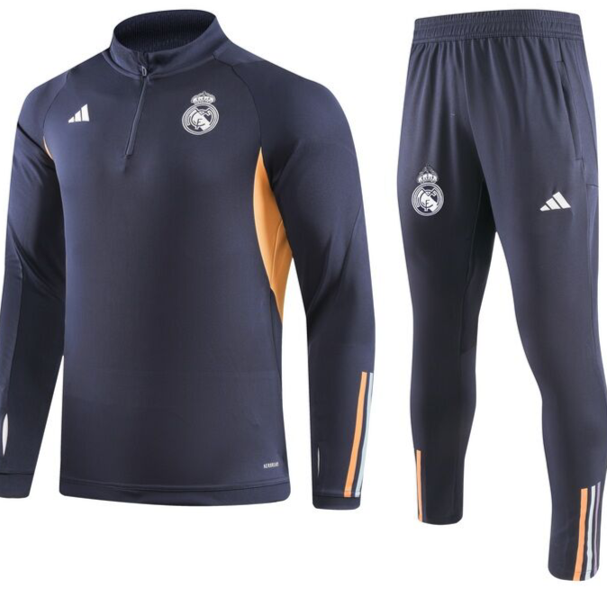 Real Madrid 23/24 Half-Zip Youth TrackSuit