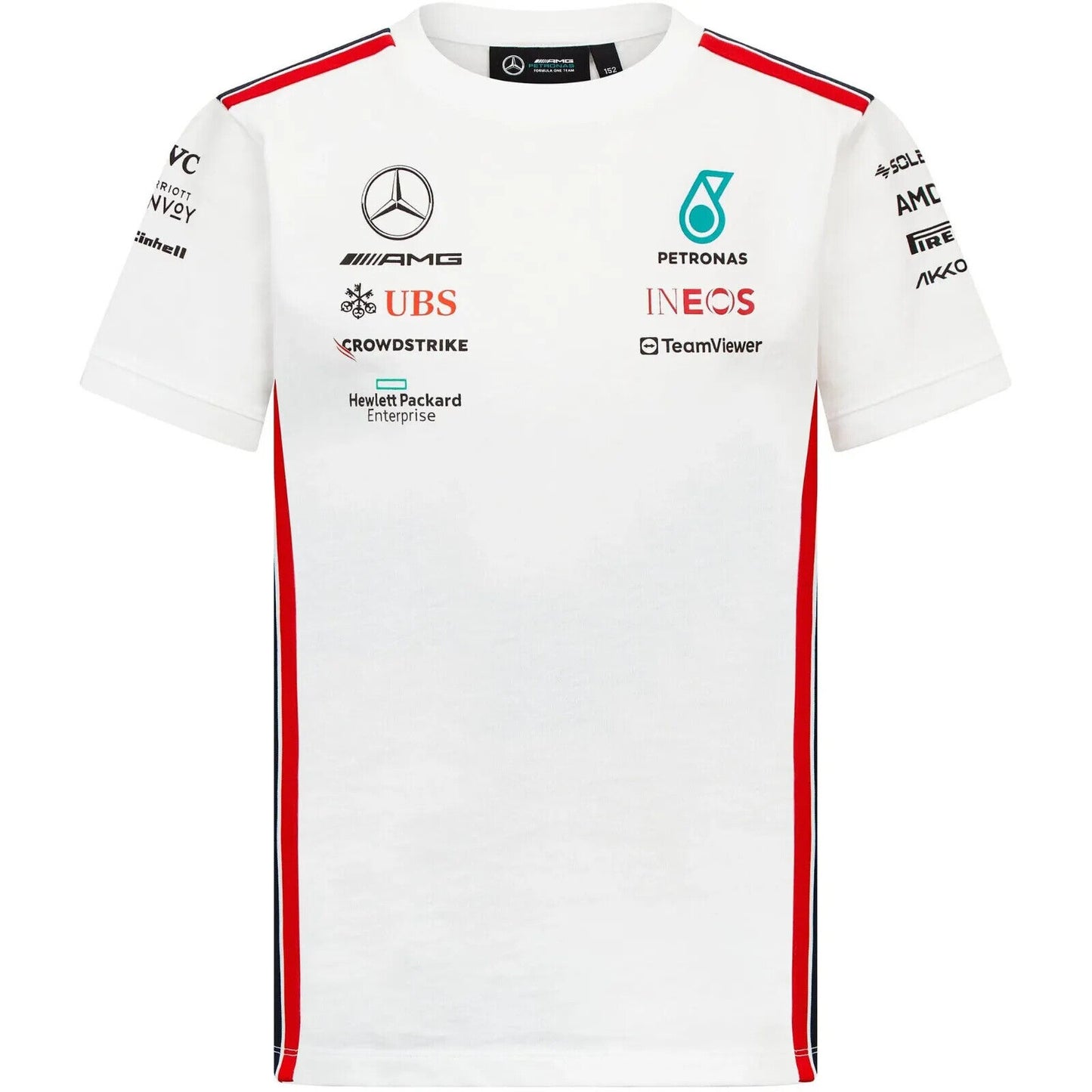 Mercedes AMG F1 2023 Men's Team T-Shirt - White